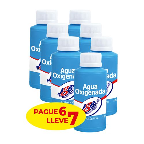 Agua Oxigenada Frasco X 120 Ml Pague 6 Lleve 7 Unidades Jgb
