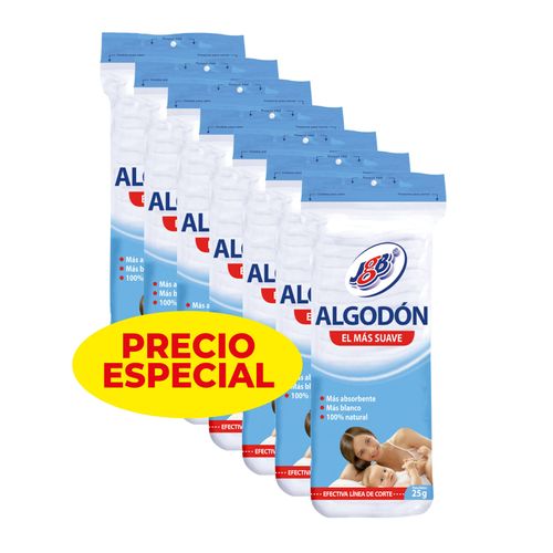 Algodón Zig Zag Bolsa X 25 Gr Pague 6 Lleve 7 Jgb