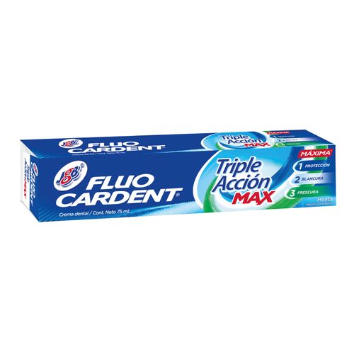 Crema Dental Fluocardent Tripeacción Max Tubo X 50 Gr Jgb