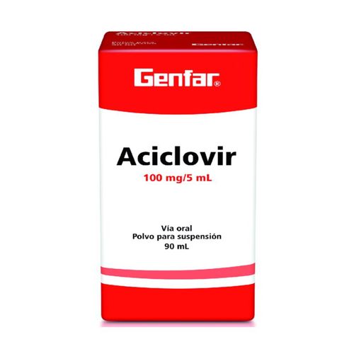 Aciclovir 100 Mg/5Ml Frasco X 90 Ml Suspensión Genfar