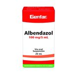 Albendazol 100Mg/5Ml Frasco 20Ml Suspensión