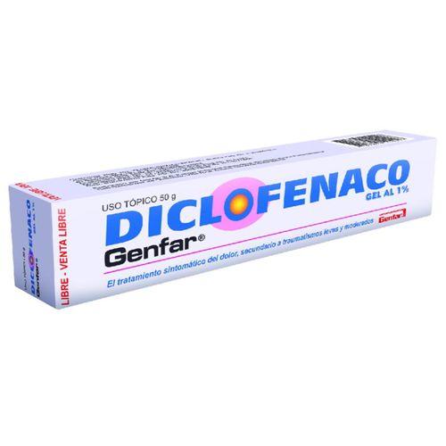 Diclofenaco Gel 1% Tubo X 50 Gr Genfar