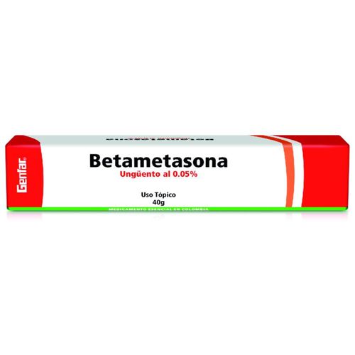 Betametasona 0.05 % Crema Tópica Tubo X 40 Gr Genfar