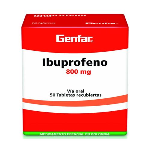 Ibuprofeno 800 Mg Caja X 50 Tabletas Genfar
