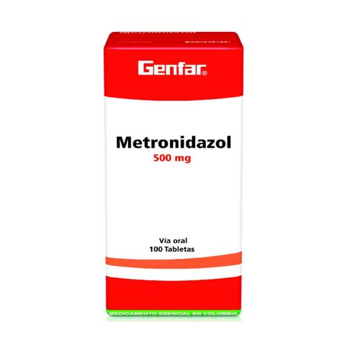 Metronidazol 500 Mg Caja X 100 Tabletas Genfar