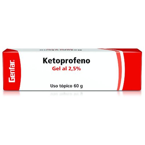 Ketoprofeno 2.5% Tubo X 60 Gr Gel Genfar