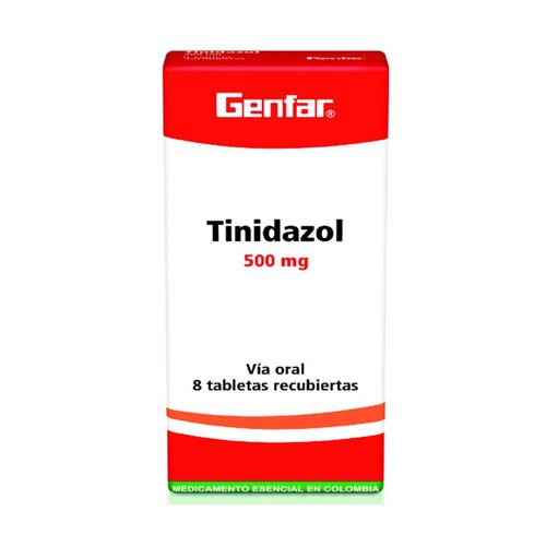 Tinidazol 500 Mg Caja X 8 Tabletas Genfar