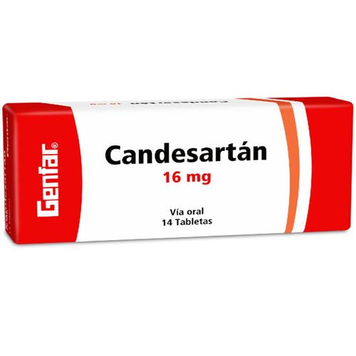 Candesartan 16 Mg Caja X 14 Tabletas Genfar