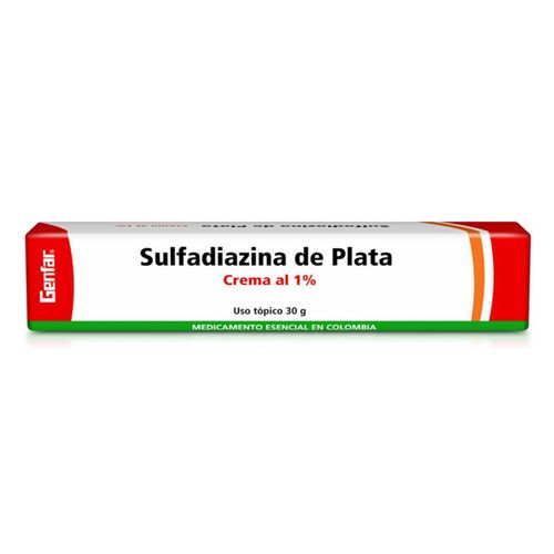 Sulfadiazina De Plata 1% Tubo X 30 Gr Genfar