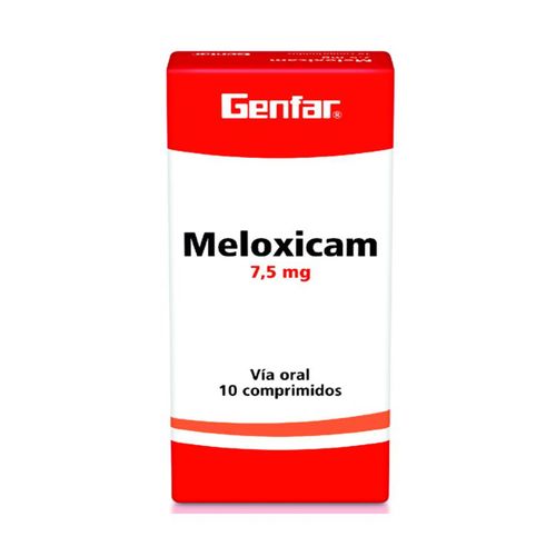 Meloxicam 7.5 Mg Caja X 10 Tabletas Genfar