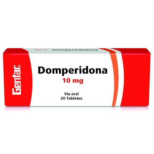 Domperidona 10 Mg Caja X 20 Tabletas Genfar
