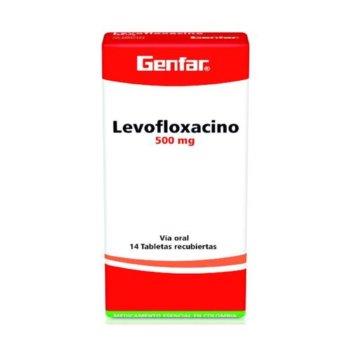 Levofloxacina 500 Mg Caja X 14 Tabletas Genfar