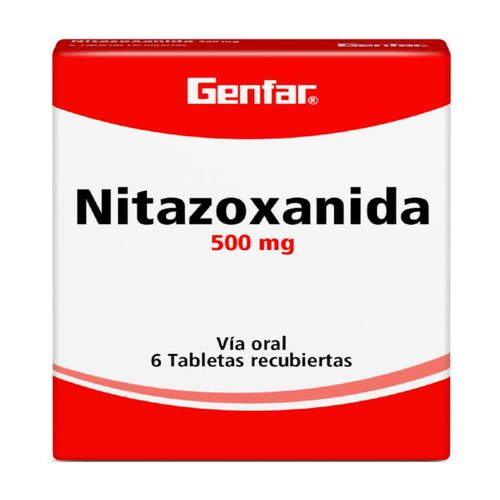Nitazoxanida 500 Mg Caja X 6 Tabletas Genfar
