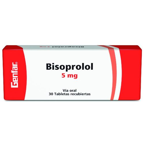 Bisoprolol 5 Mg Caja X 30 Tabletas Genfar