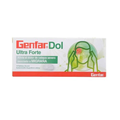 Genfardol Ultra Forte Caja X 10 Tabletas Genfar