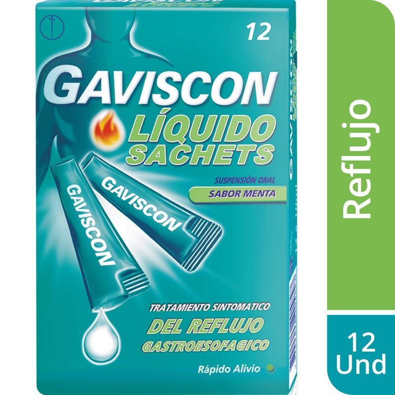 Gaviscon Menta Sachets x12 Suspensión 10 Ml