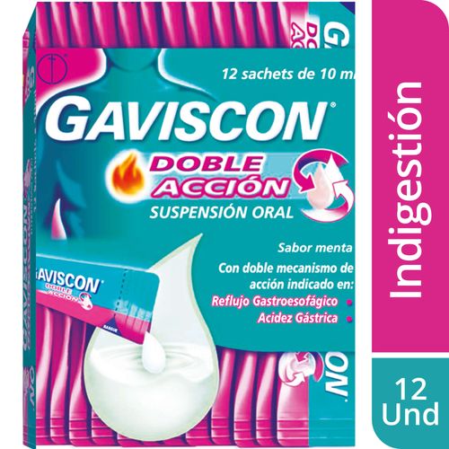 Gaviscon Sachet Doble Acción Caja X 12 Unidades Suspensión Oral Health