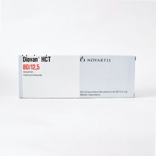 Diovan Hct Hidroclorotiazida 12.5 Mg Valsartan 80 Mg Caja X 28 Comprimidos Siegfried