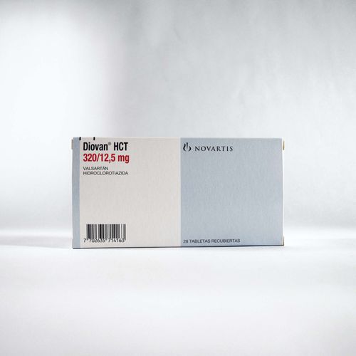 Diovan Hct Hidroclorotiazida 12.5 Mg Valsartan 320 Mg Caja X 28 Tabletas Siegfried
