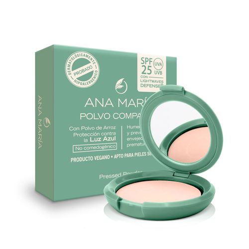Polvo Compacto Ana María Spf 25 Perla 15 Gr