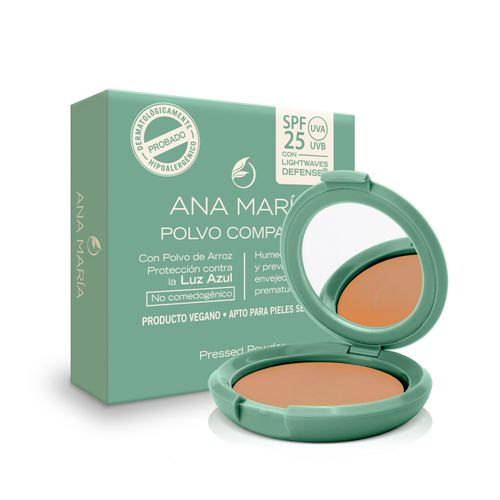 Polvo Compacto Ana María Spf 25 Cocoa 15 Gr