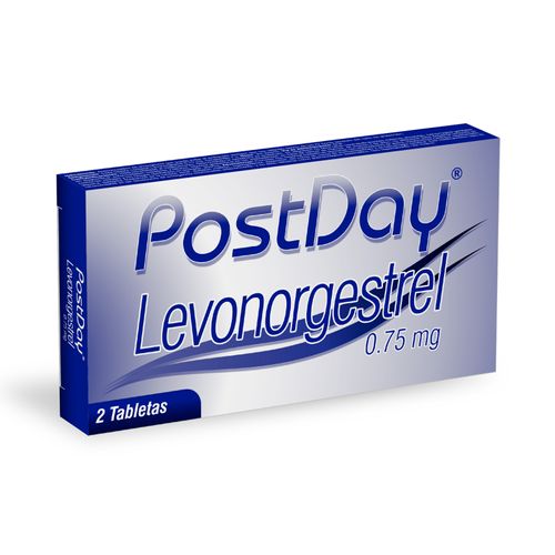 Postday Levonorgestrel 0.75 Mg Caja X 2 Tabletas Lafrancol