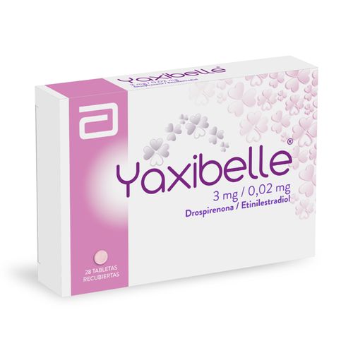 Yaxibelle Drospirenona 3Mg Etinilestradiol 0.02Mg Caja X 28 Tabletas Lafrancol