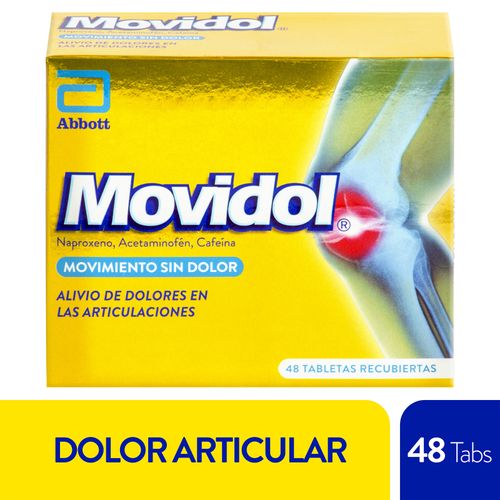 Movidol Acetaminofén 250 Mg Caféina 65 Mg Naproxeno 220 Mg Caja X 48 Tabletas Lafrancol