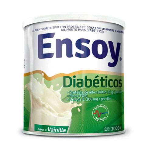 Ensoy Diabéticos Vainilla Lata X 1000 Gr Polvo Lafrancol