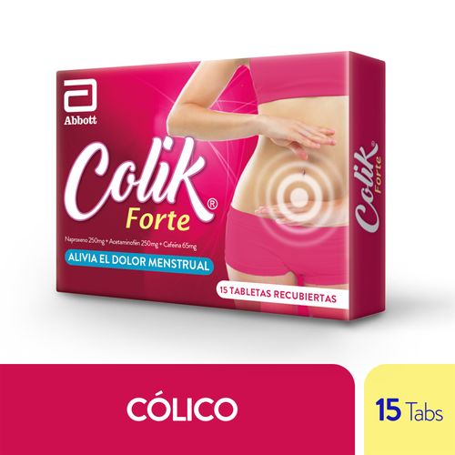 Colik Forte Naproxeno 220 Mg Acetaminofén 250 Mg Cafeína 65 Mg Caja X 15 Tabletas Lafrancol