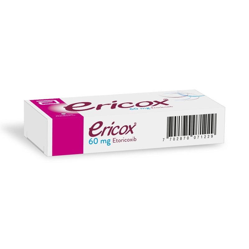 Ericox Etoricoxib 60 Mg Caja X 14 Tabletas Lafrancol - AXA lo tiene