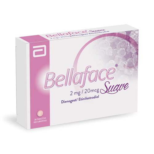 Bellaface Suave Dienogest Etinilestradiol 2/0.02 Mg Caja X 28 Tabletas Lafrancol