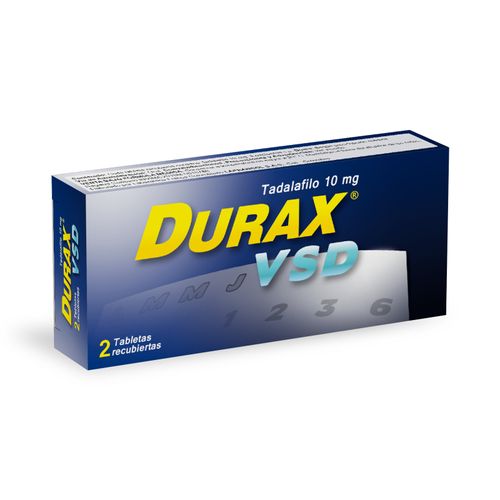 Durax Vsd Tadalafil 10 Mg Caja X 2 Tabletas Lafrancol