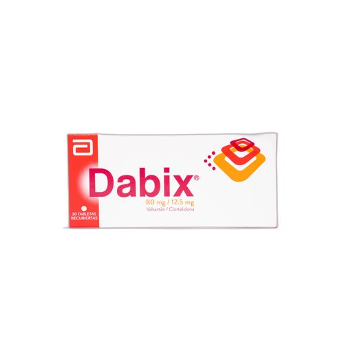 Dabix Valsartan Clortalidona 80/12.5 Caja X 30 Tabletas Lafrancol