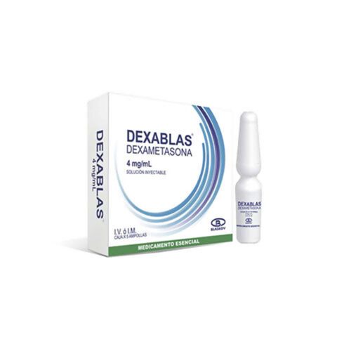 Dexablas Dexametasona Sodio Fosfato 4 Mg/1 Ml Caja X 5 Ampollas Inyectable Blaskov