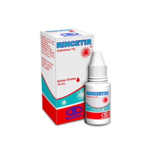 Rincetir Cetirizina Diclorhidrato 0,01 Gr Frasco X 15 Ml Solución Blaskov