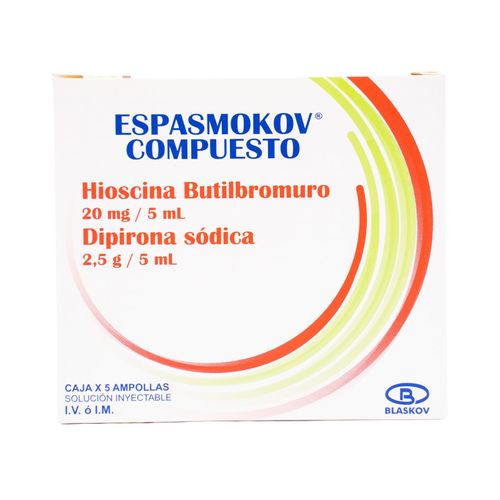 Espasmokov  Solución Inyectable Caja X 5 Ampollas Blaskov