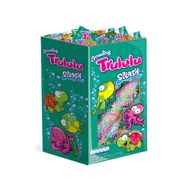 Gomitas Trululu Splash Rellenas Display 100 Un