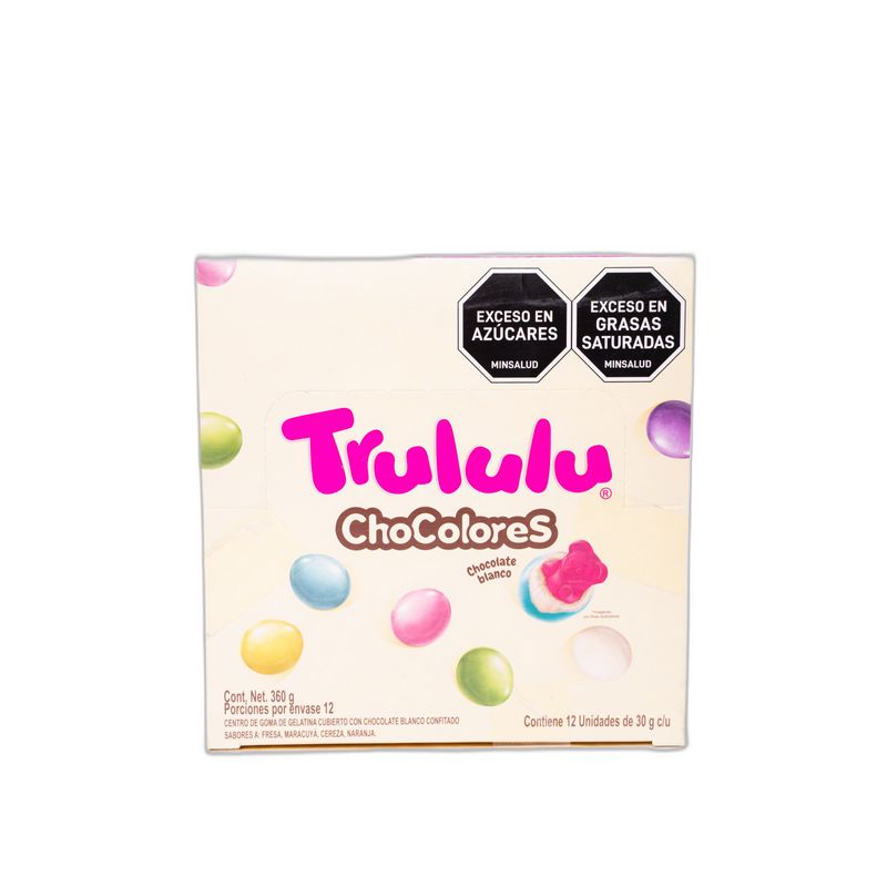 gomitas-trululu-chocolores-blanco-display-x-12-sobres-30-gr