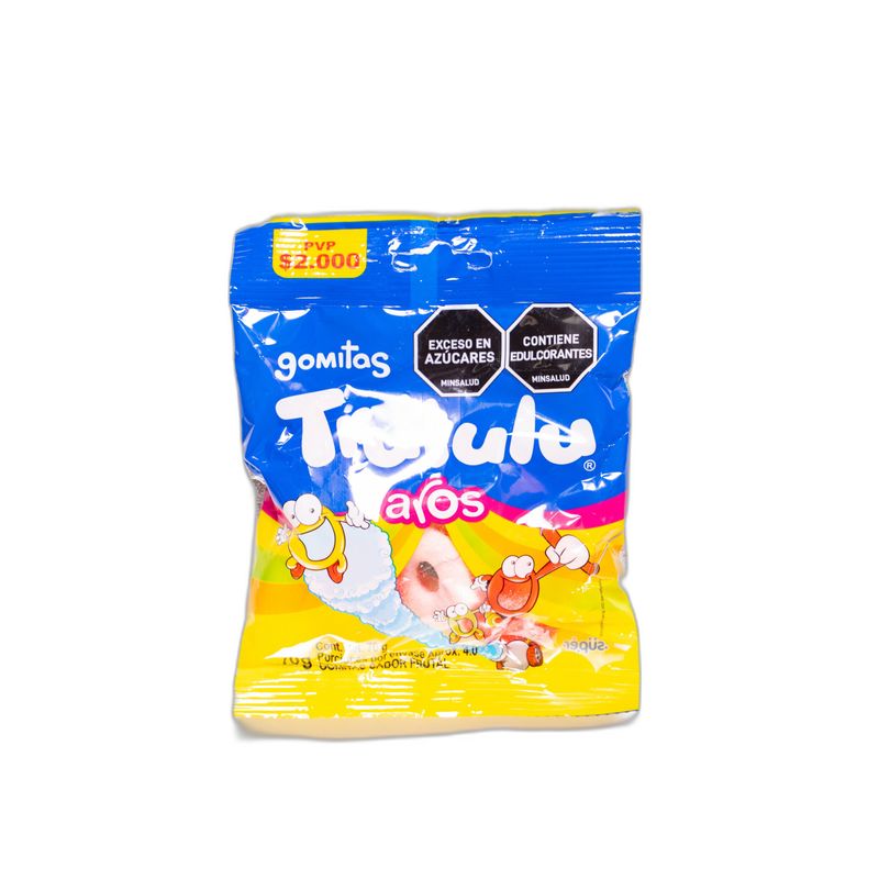 Gomitas Trululu aros bolsa x70 gr dulces