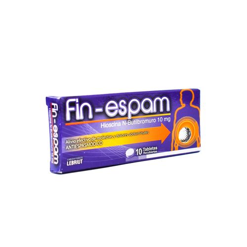 Fin Espam 10 Mg Caja X 10 Tabletas Laproff