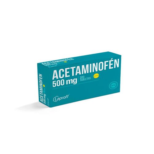 Acetaminofén 500 Mg Caja X 300 Tabletas Laproff