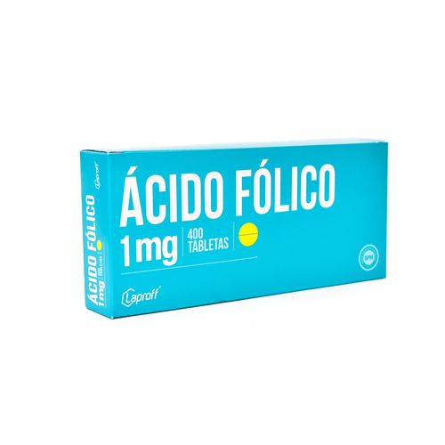 Ácido Fólico 1 Mg Caja X 400 Tabletas Laproff