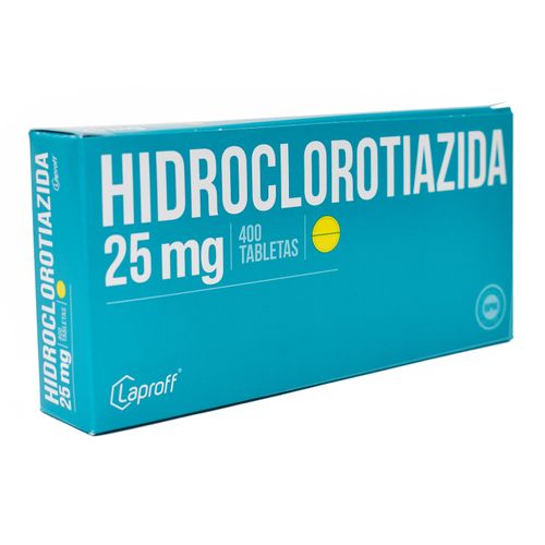 Hidroclorotiazida 25 Mg Caja X 400 Tabletas Laproff