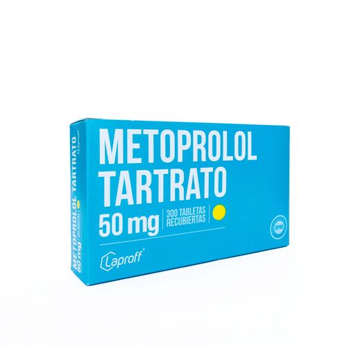 Metoprolol 50 Mg Caja X 300 Tabletas Laproff