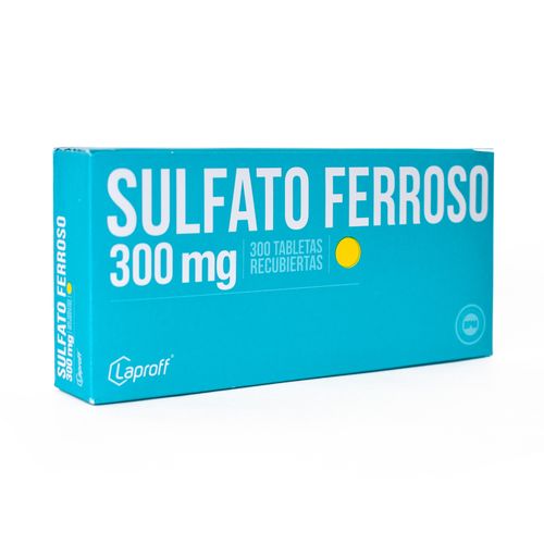 Sulfato Ferroso 300 Mg Caja X 300 Tabletas Laproff