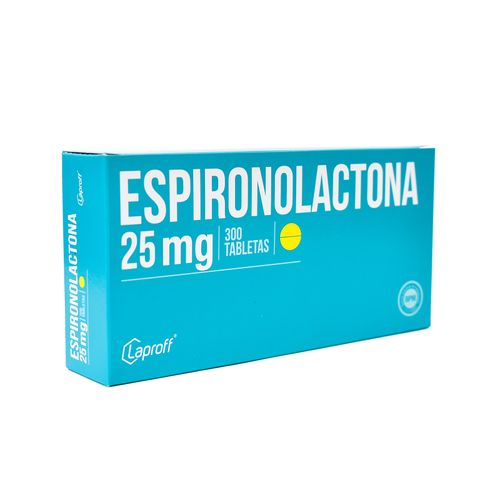 Espironolactona 25 Mg Caja X 300 Tabletas Laproff