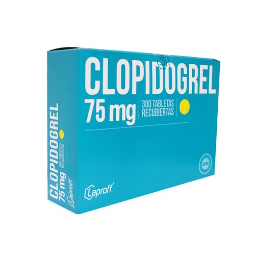 Clopidogrel 75 Mg Caja X X10 Tabletas Laproff