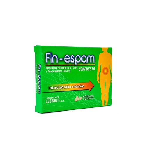 Fin Espam Compuesto 10 Mg Caja X 10 Tabletas Recubiertas Laproff