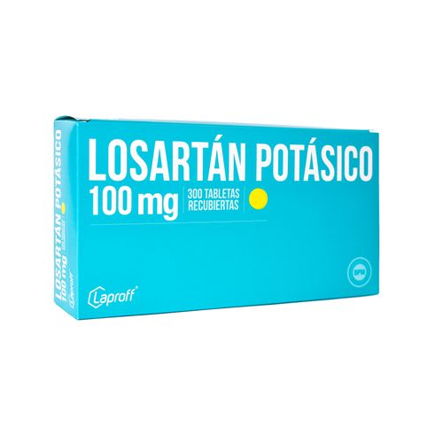 Losartan 100 Mg Caja X 300 Tabletas Laproff